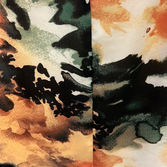 Lulus Short Dress Floral/ Tie Dye Mini - Picture 4 of 5